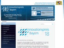 Tablet Screenshot of innovationspreis-bayern.de